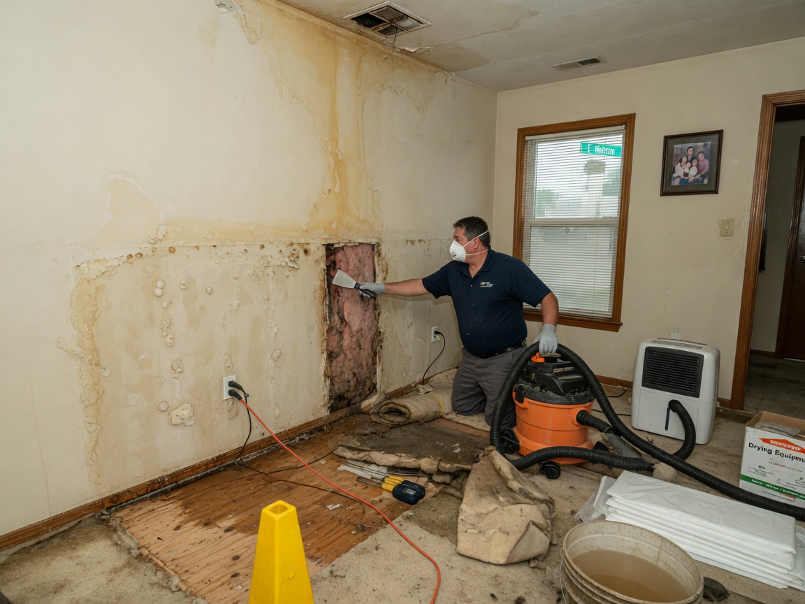 Water Damage in Old Town Carrollton